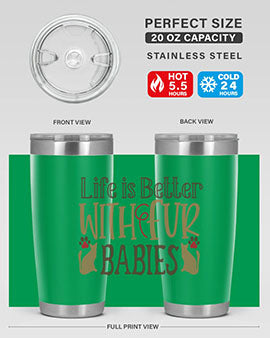 Life is Better With Fur Babies Style 19#- cat- Tumbler
