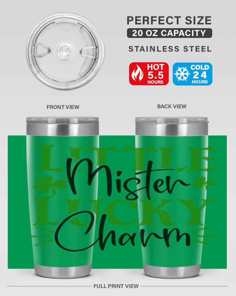 Little Mister Lucky Charm Style 153#- St Patricks Day- Tumbler