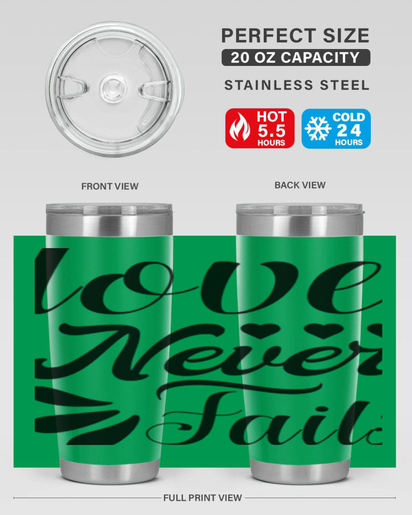 Love Never Fails 316#- winter- Tumbler