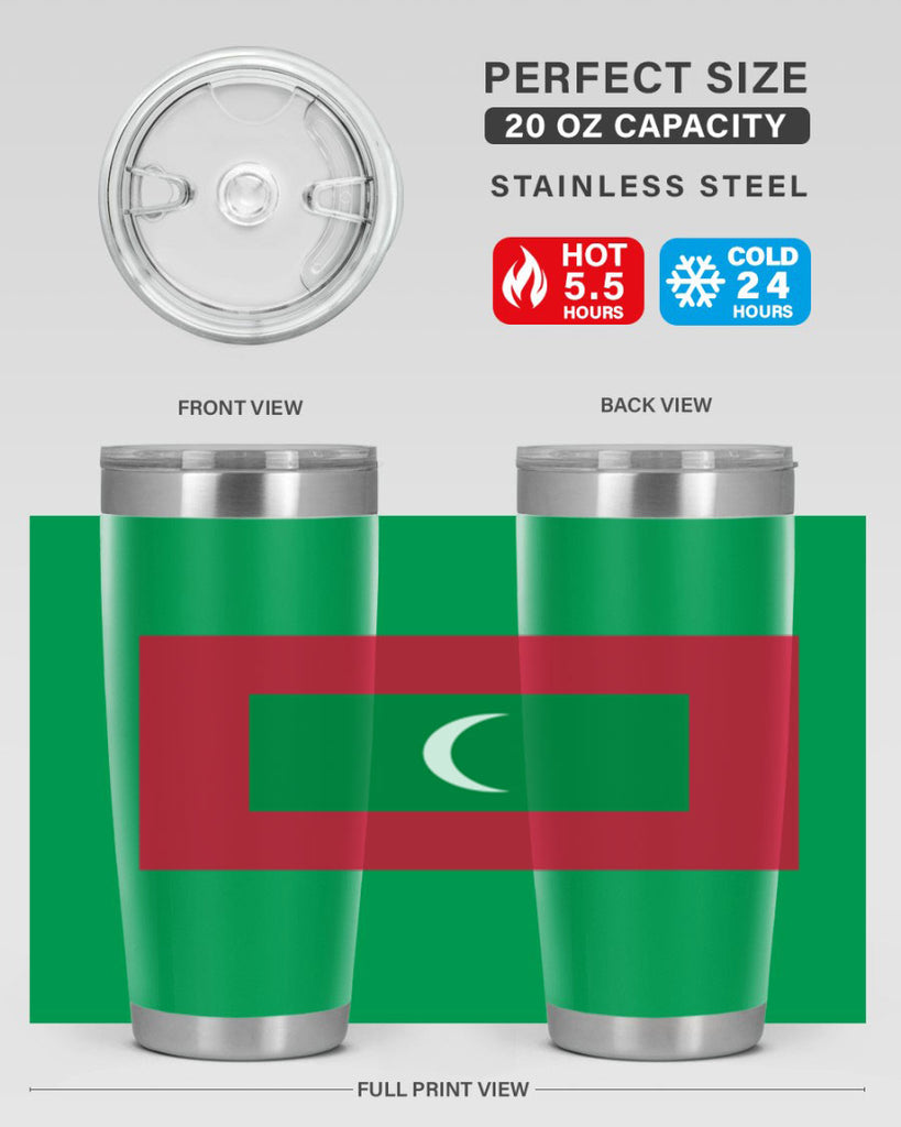 Maldives 93#- world flags- Tumbler