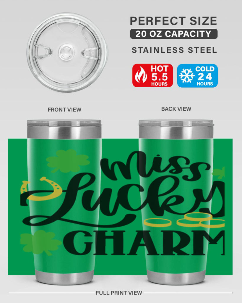 Miss Lucky Charm Style 47#- St Patricks Day- Tumbler