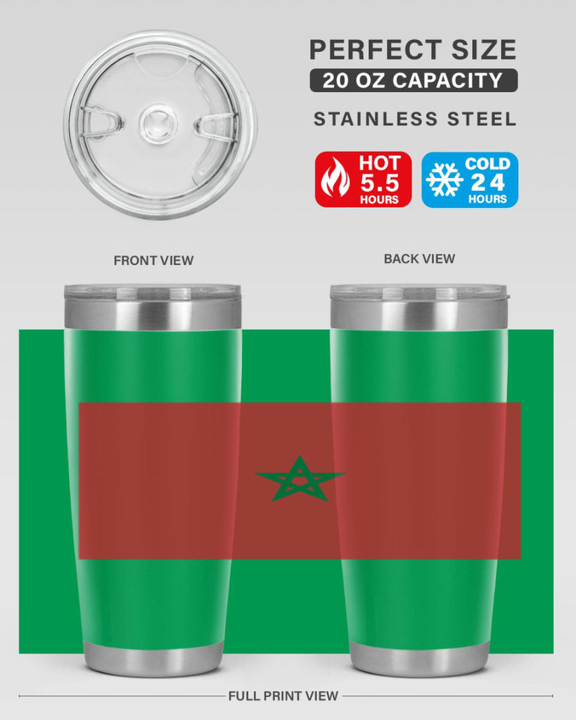 Morocco 81#- world flags- Tumbler