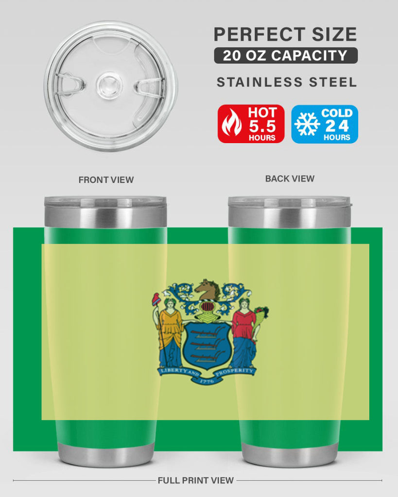 New Jersey 22#- Us Flags- Tumbler