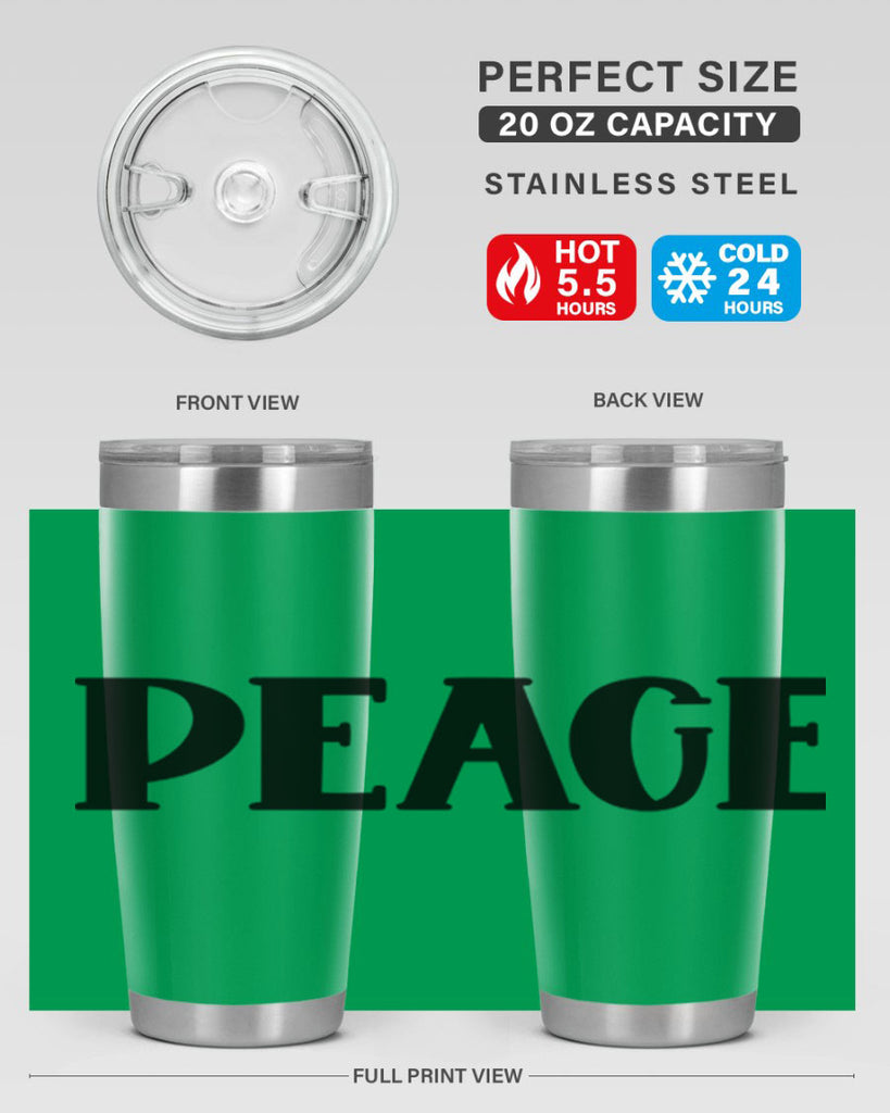 Peace Style 40#- St Patricks Day- Tumbler