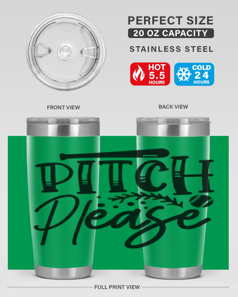 Pitch Please 2037#- baseball- Tumbler