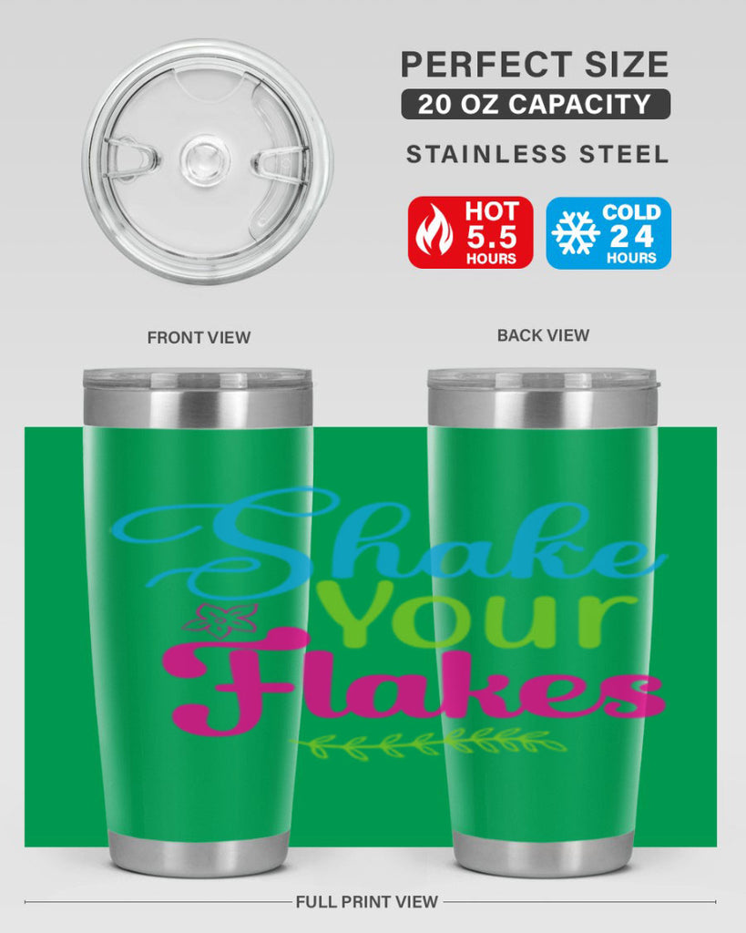 Shake Your Flakes 356#- winter- Tumbler