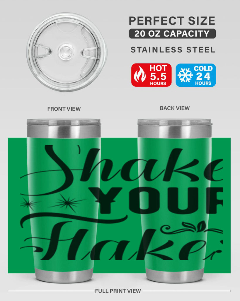 Shake Your Flakes 362#- winter- Tumbler