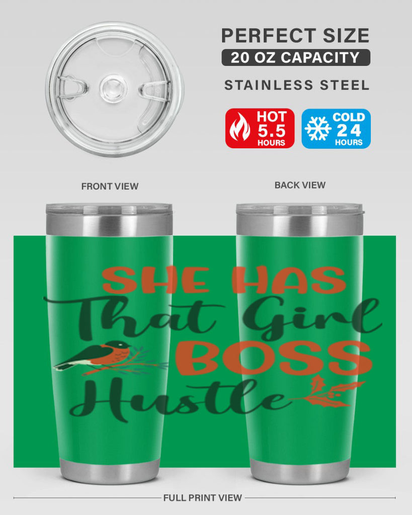 She Has That Girl Boss Hustle 363#- winter- Tumbler