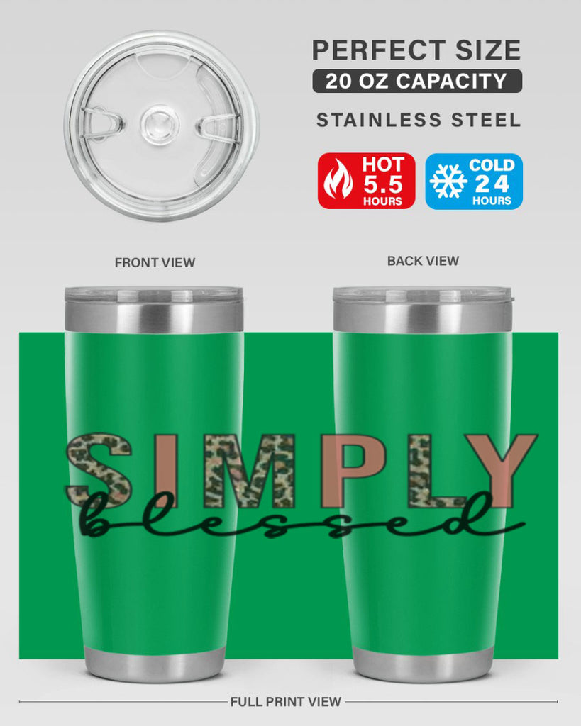 Simply blessed 575#- fall- Tumbler
