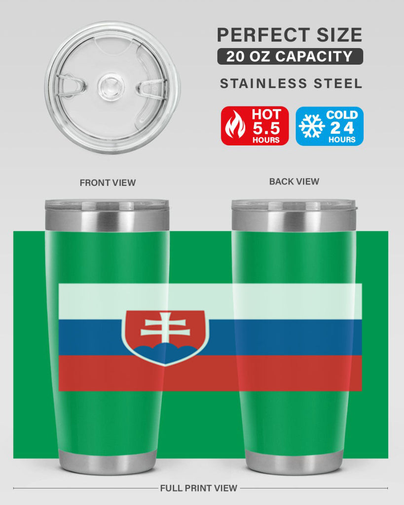 Slovakia 40#- world flags- Tumbler