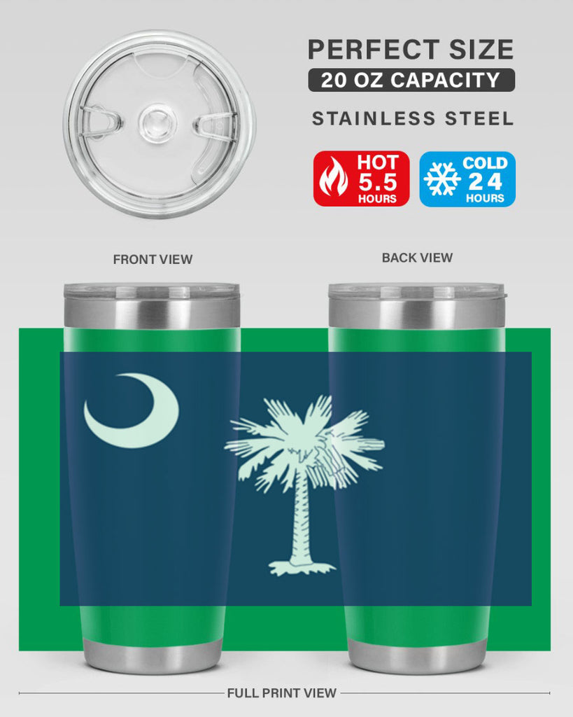 South Carolina 12#- Us Flags- Tumbler