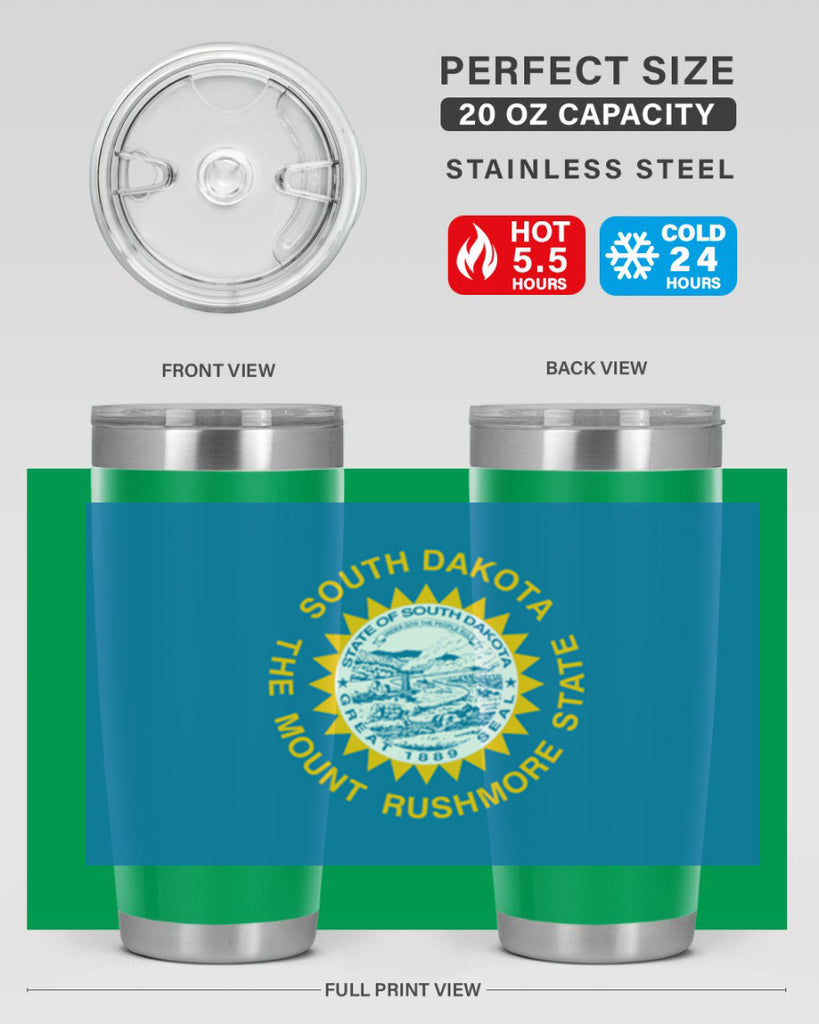 South Dakota 11#- Us Flags- Tumbler