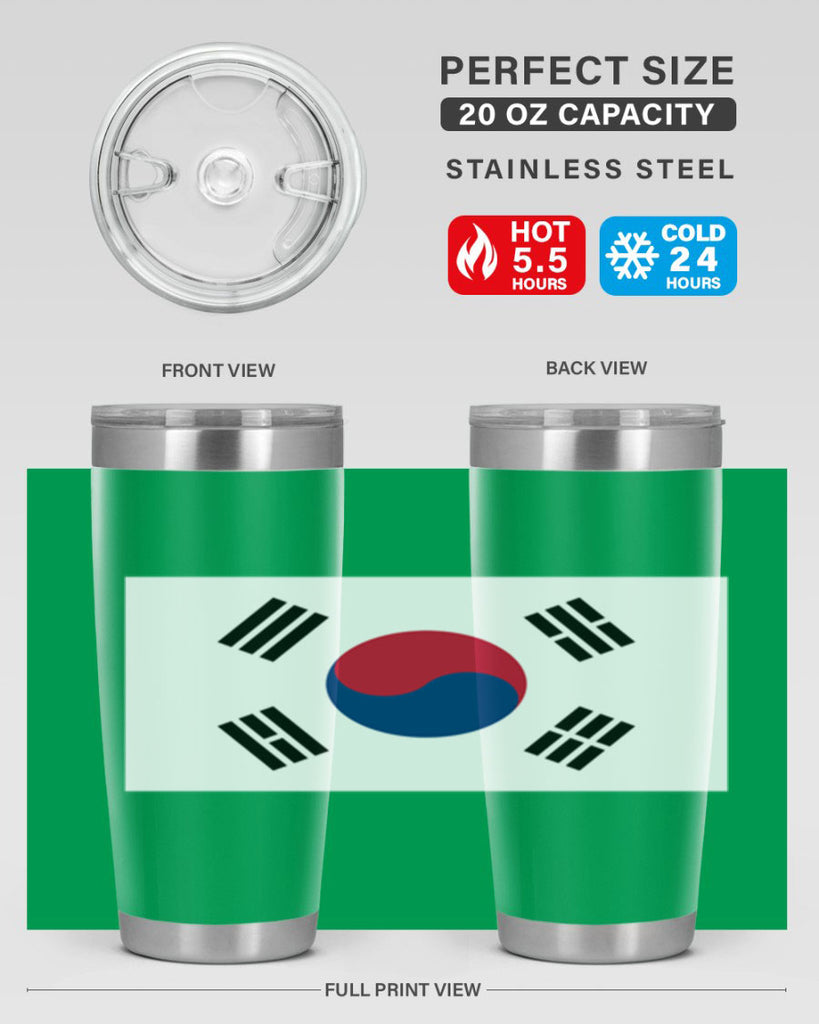 South Korea 35#- world flags- Tumbler