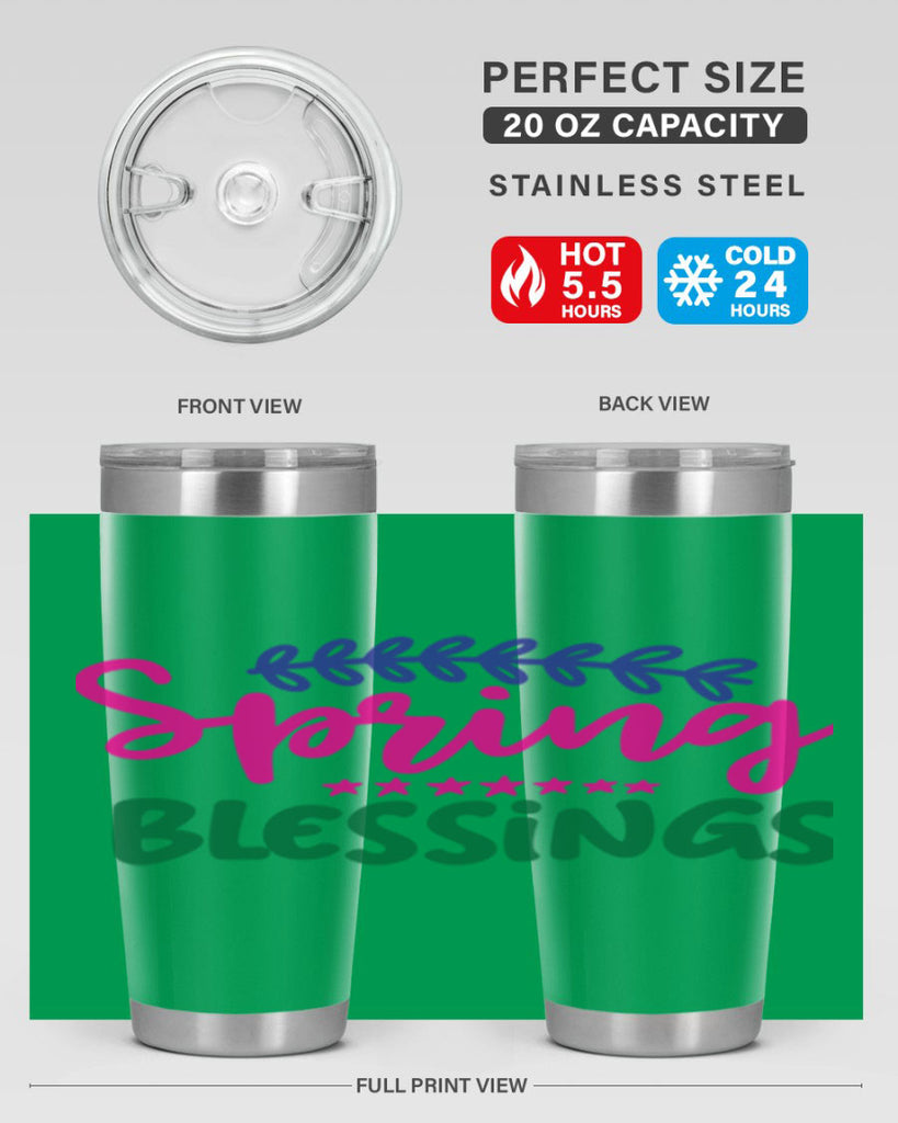 Spring Blessings 419#- spring- Tumbler