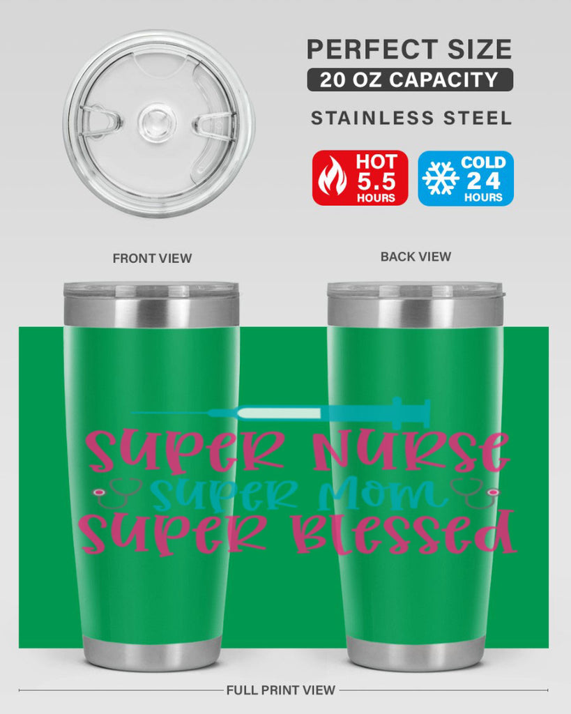 Super Nurse Super Mom Style Style 24#- nurse- tumbler