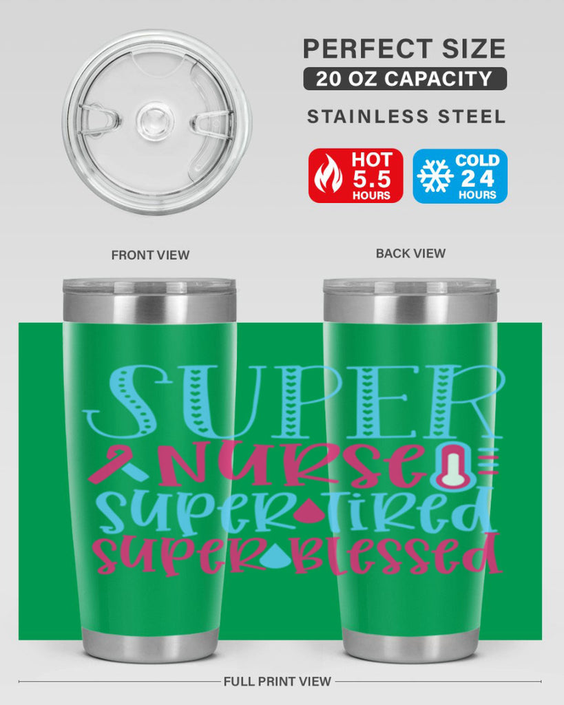 Super Nurse Super Tired Style 346#- nurse- tumbler