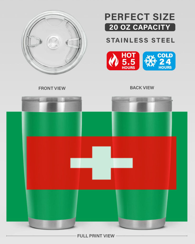 Switzerland 28#- world flags- Tumbler