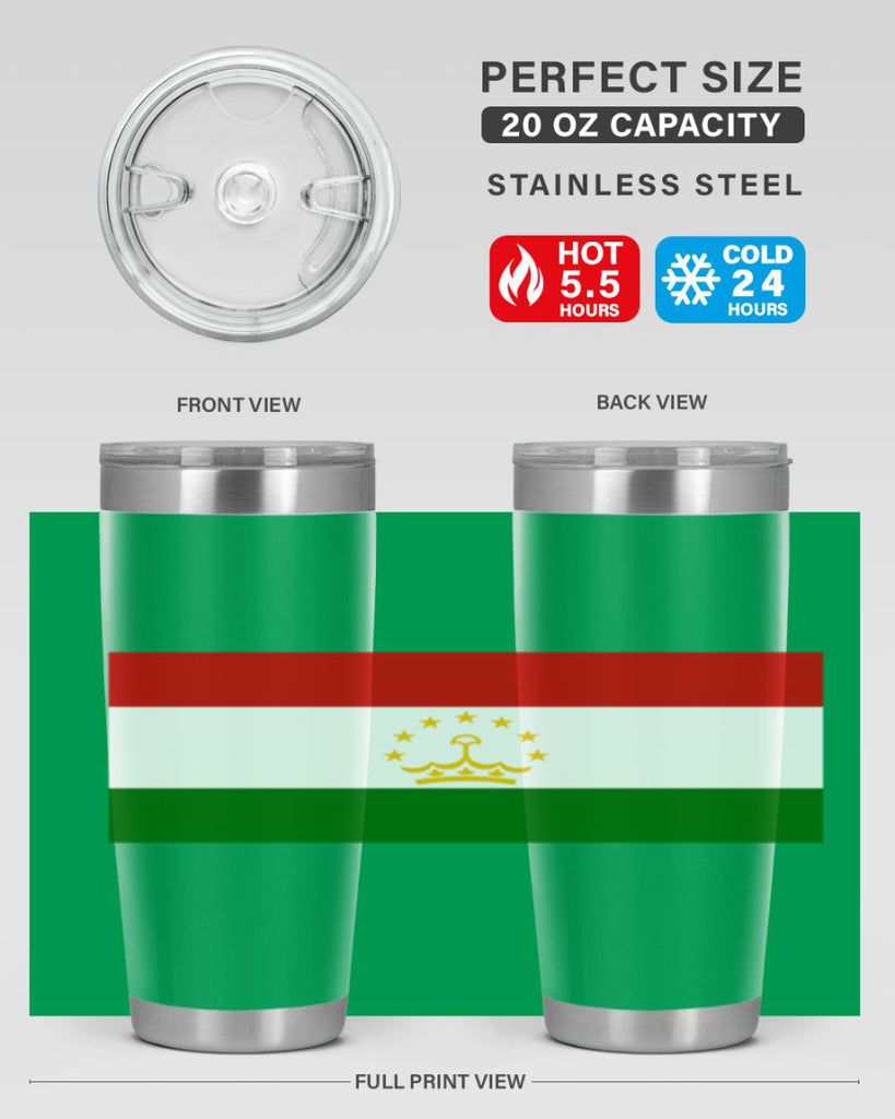 Tajikistan 25#- world flags- Tumbler