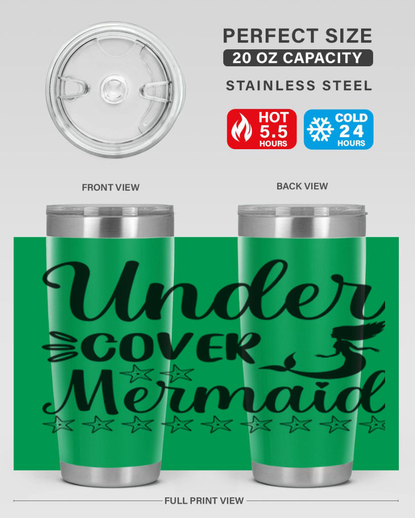 Under cover mermaid 650#- mermaid- Tumbler