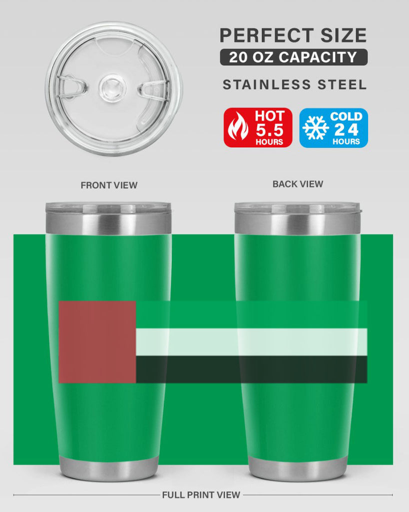 United Arab Emirates 12#- world flags- Tumbler