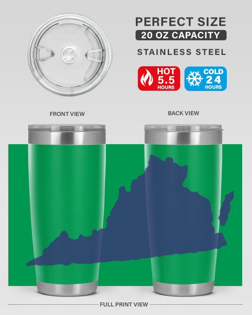 Virginia 5#- stateflags- Tumbler