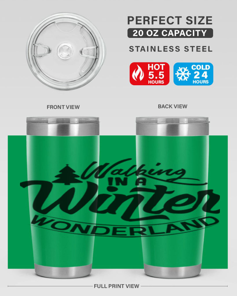 Walking In A Winter Wonderland 435#- winter- Tumbler