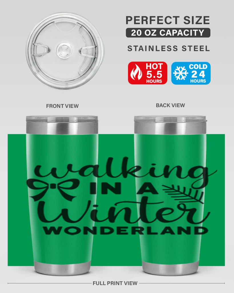 Walking In A Winter Wonderland 441#- winter- Tumbler