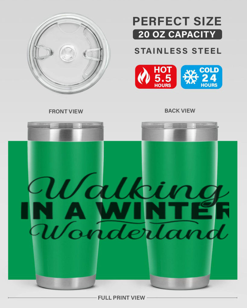Walking in a Winter Wonderland 434#- winter- Tumbler