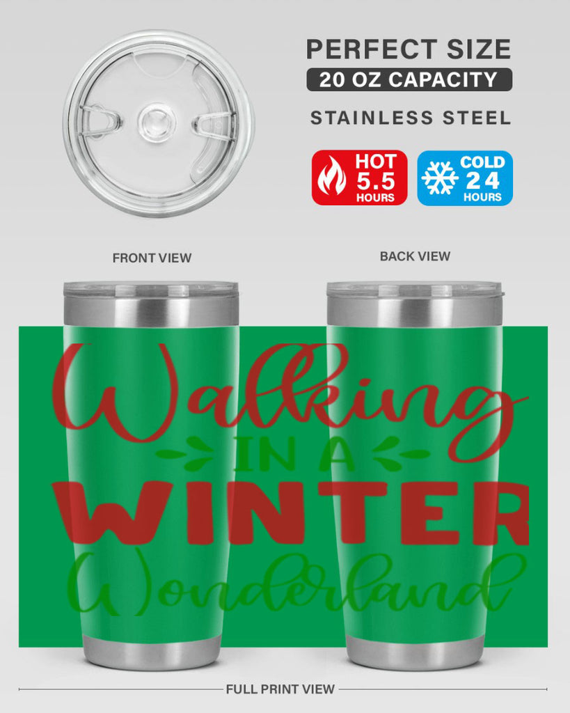 Walking in a Winter Wonderland 436#- winter- Tumbler