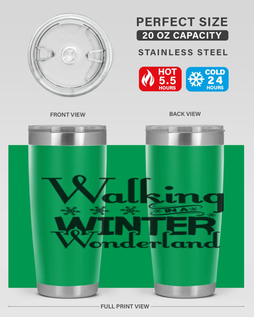 Walking in a Winter Wonderland 437#- winter- Tumbler