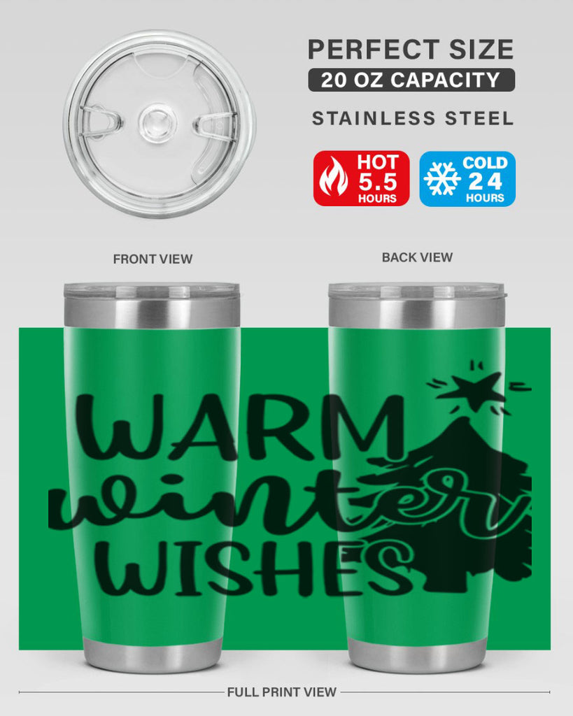 Warm Winter Wishes 451#- winter- Tumbler
