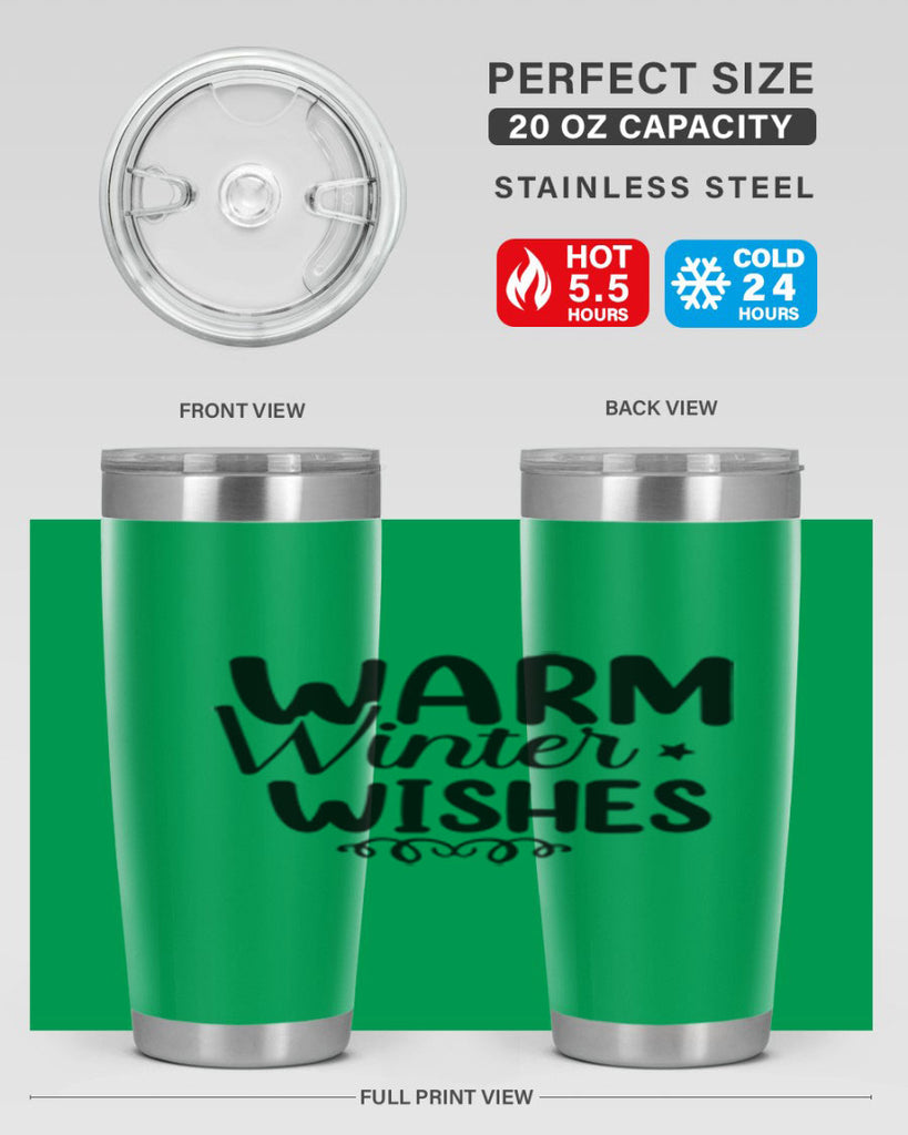Warm Winter Wishes 453#- winter- Tumbler