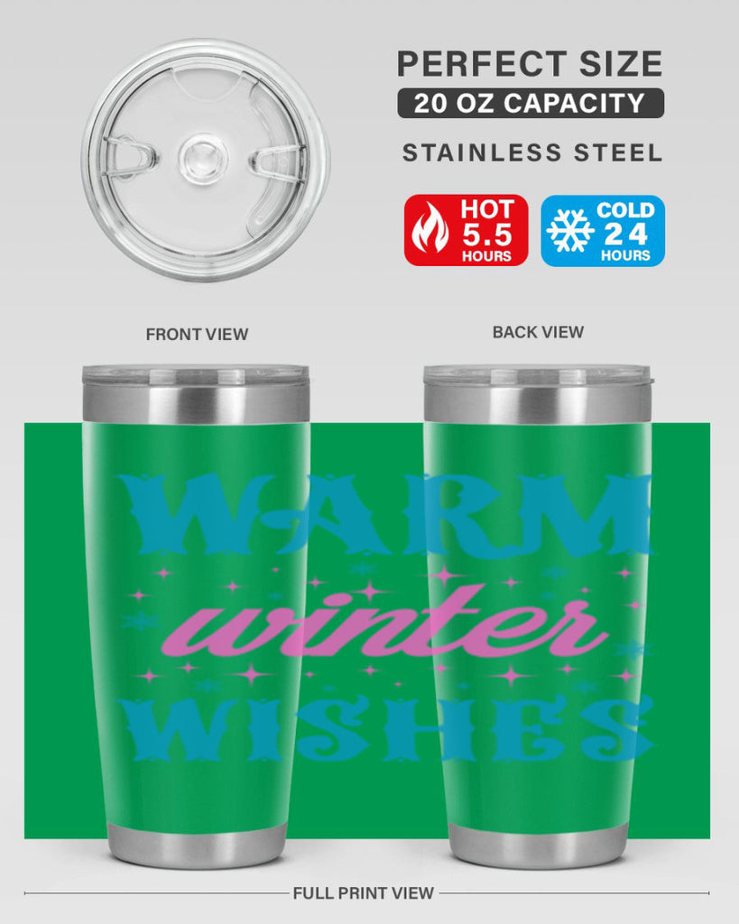 Warm Winter Wishes 464#- winter- Tumbler
