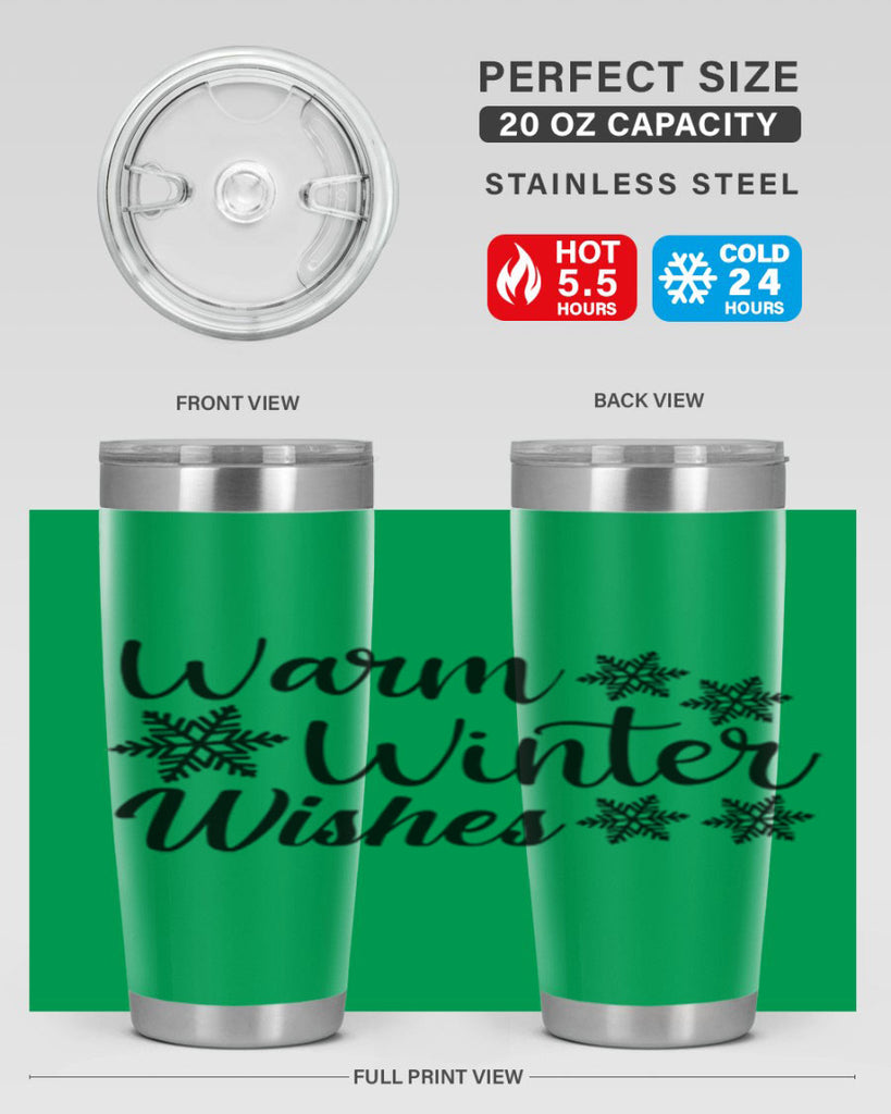 Warm Winter Wishes 466#- winter- Tumbler
