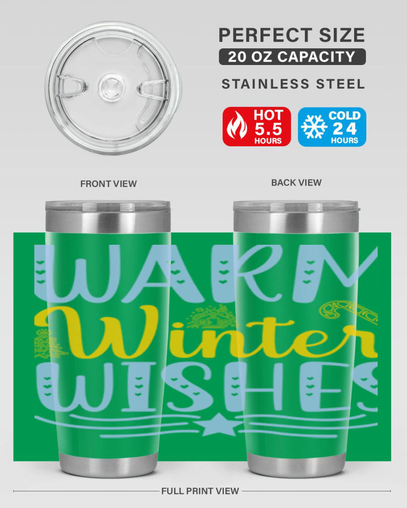 Warm winter wishes 449#- winter- Tumbler