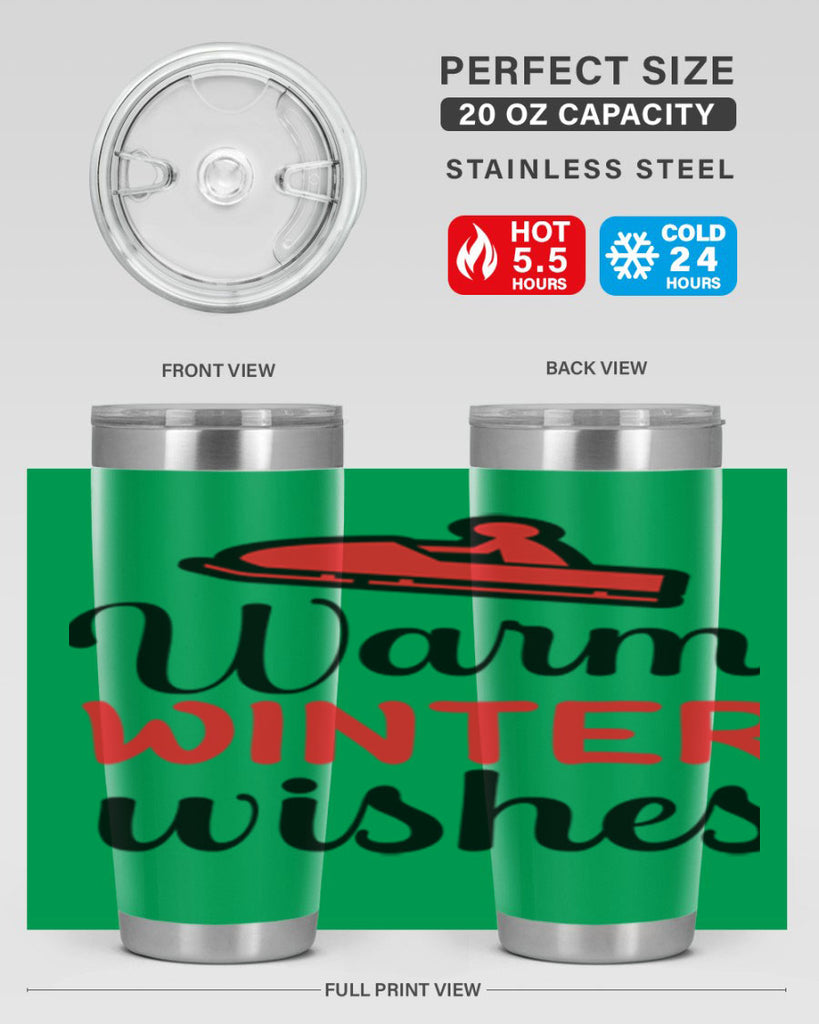 Warm winter wishes 452#- winter- Tumbler