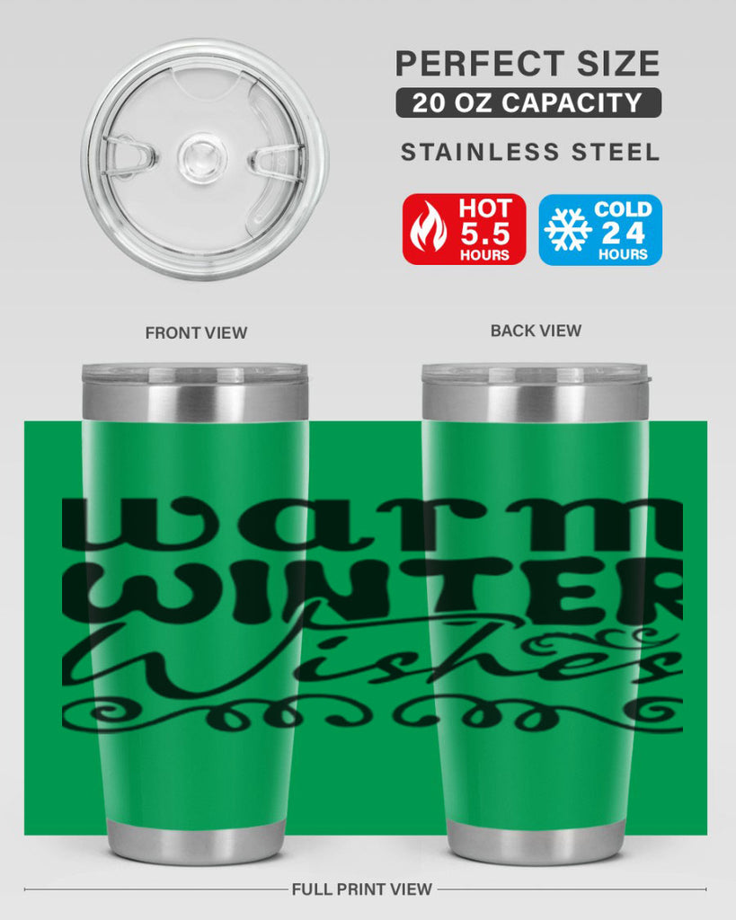 Warm winter wishes 461#- winter- Tumbler