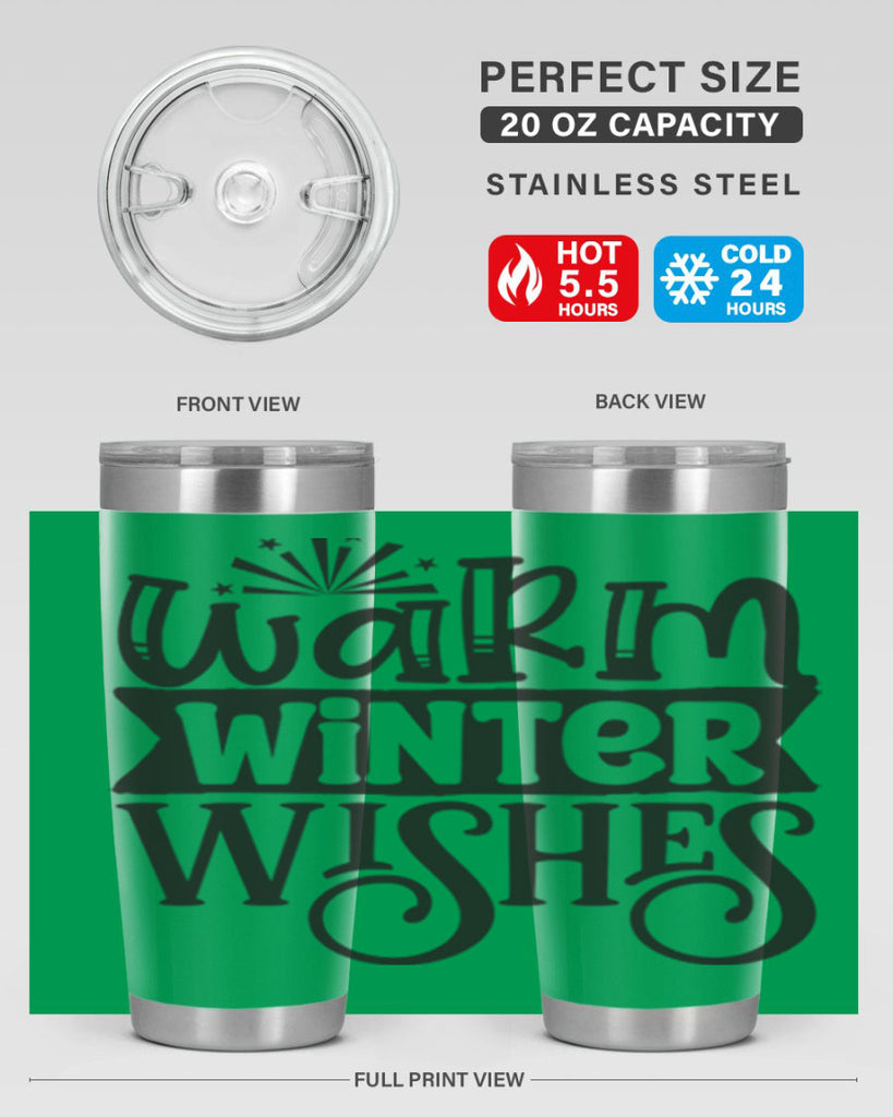 Warm winter wishes 462#- winter- Tumbler