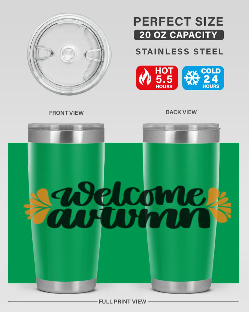 Welcome Autumn 513#- fall- Tumbler