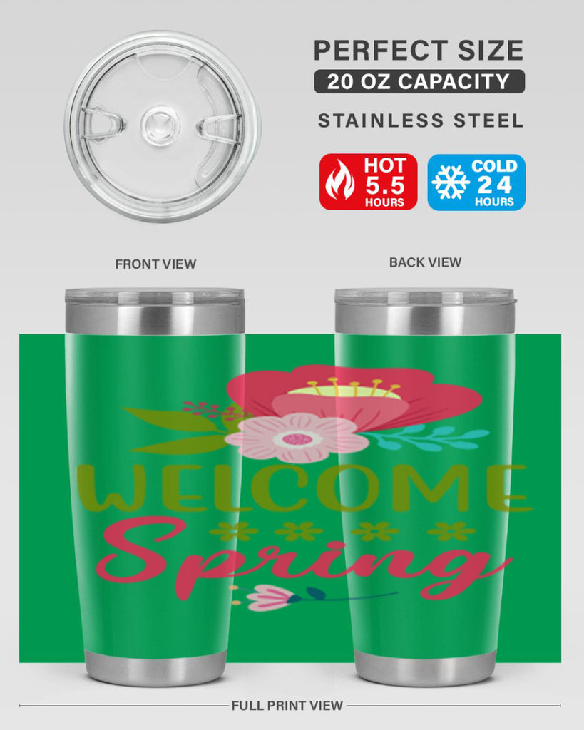 Welcome Spring 582#- spring- Tumbler