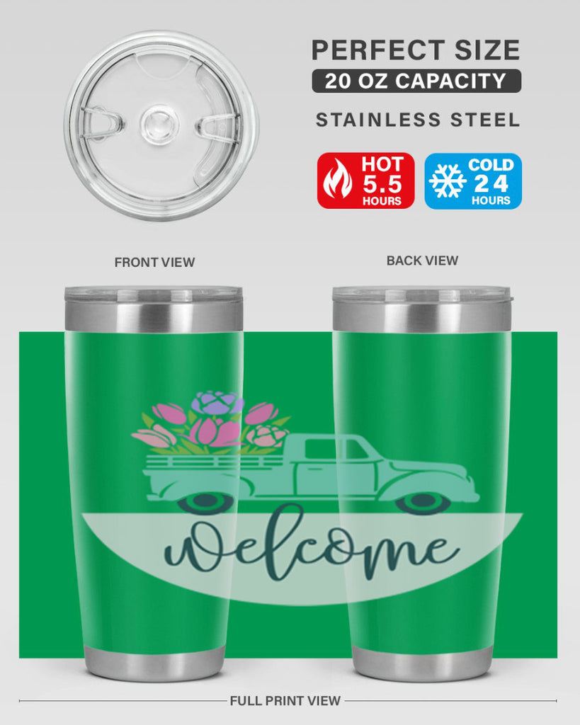 Welcome spring truck579#- spring- Tumbler