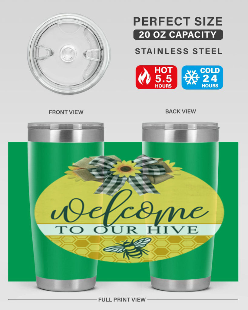 Welcome to our Hive complete yellow Mockup589#- spring- Tumbler