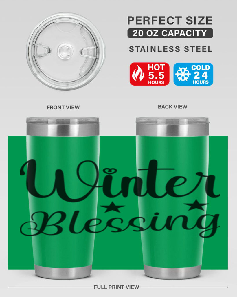 Winter Blessing 484#- winter- Tumbler