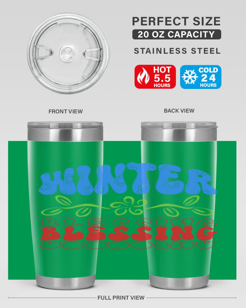 Winter blessing 487#- winter- Tumbler