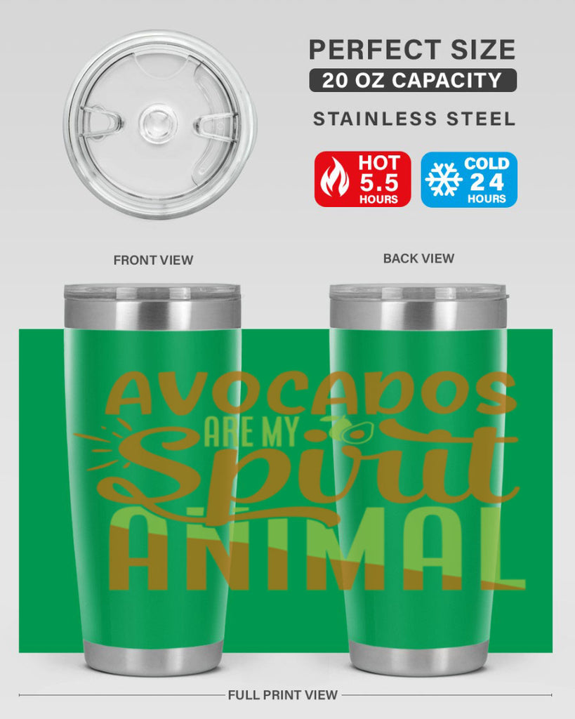 avocados are my spirit animal 9#- avocado- Tumbler
