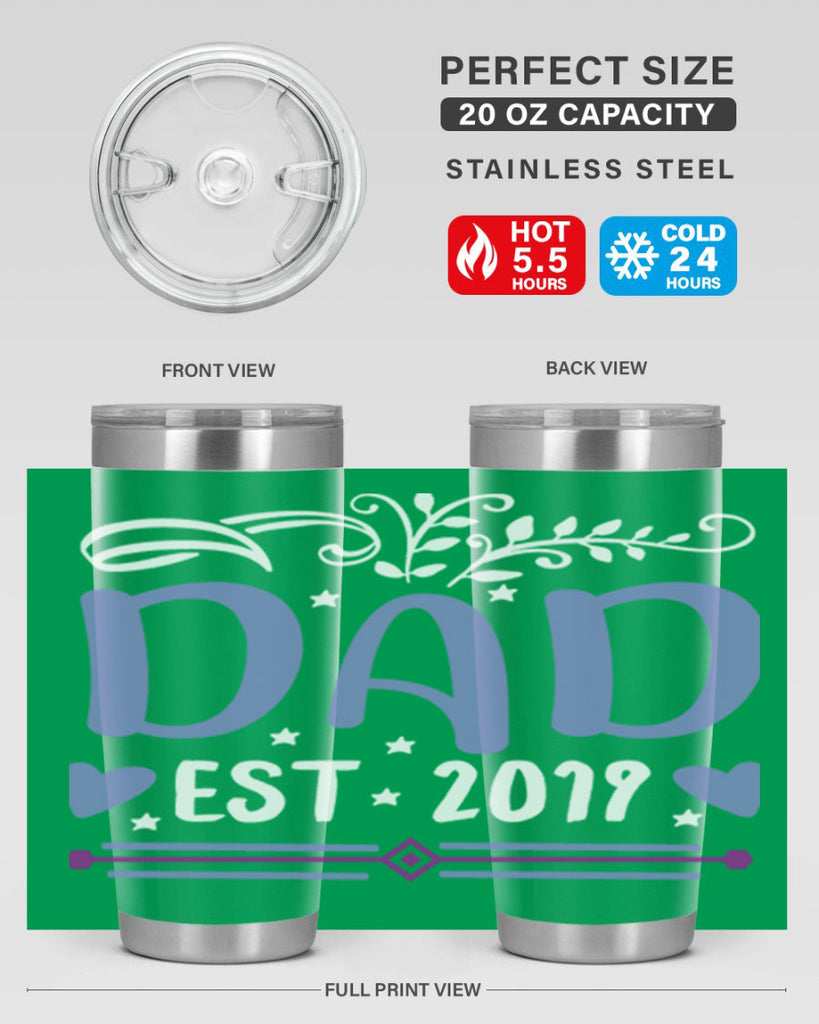 dad est 100#- fathers day- Tumbler