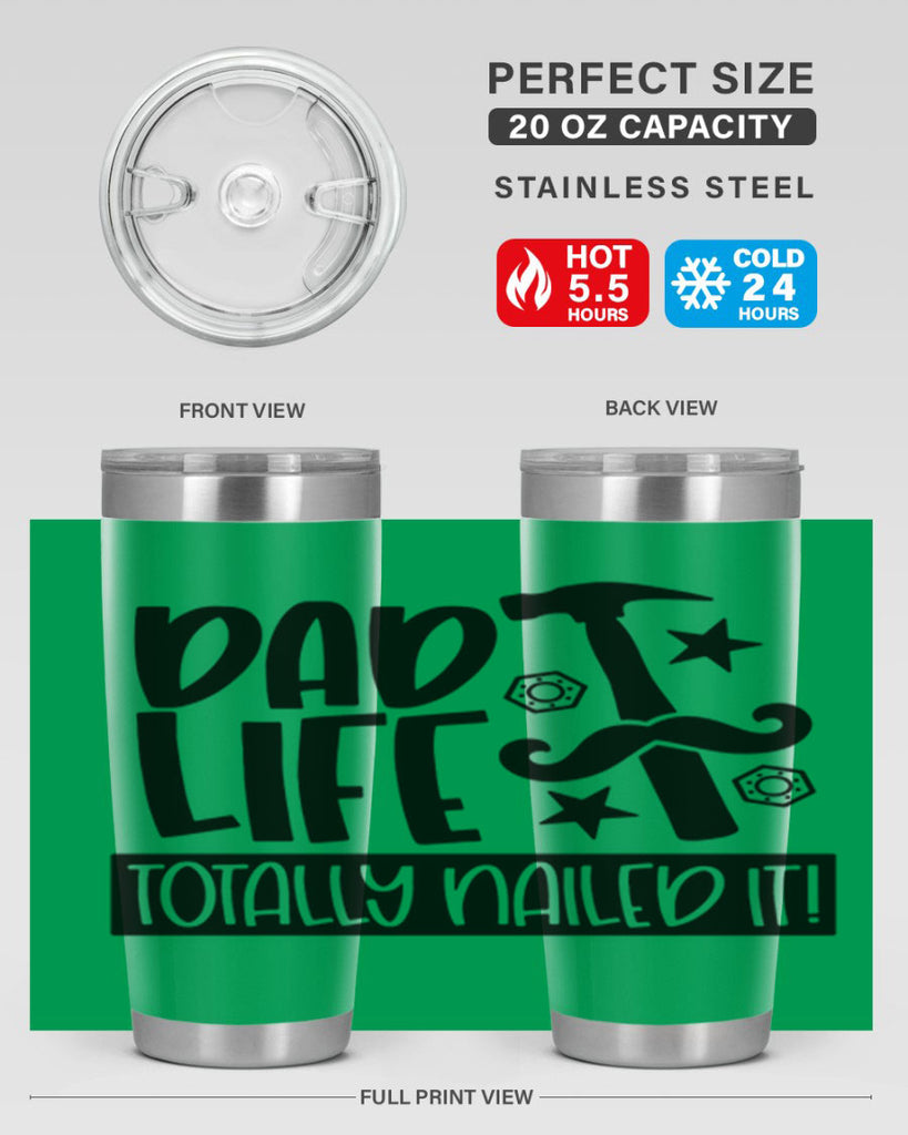 dad life totally nailed it 64#- fathers day- Tumbler
