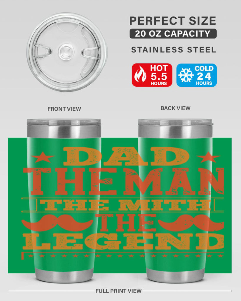 dad the man the mith the legend 262#- fathers day- Tumbler
