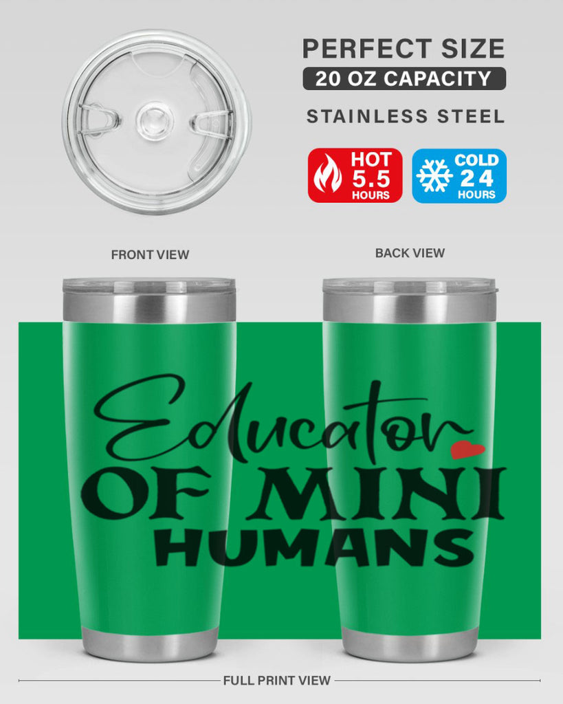 educator of mini humans Style 180#- teacher- tumbler