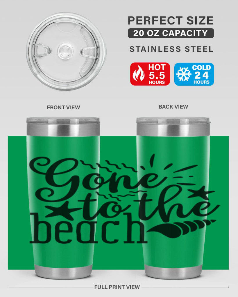 gone to the beach Style 100#- summer- Tumbler